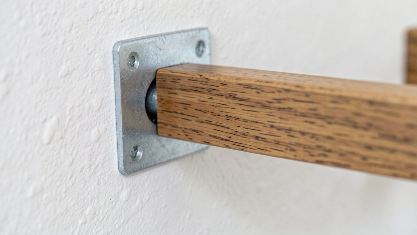 Wspornik ścienny poręczy dębowej