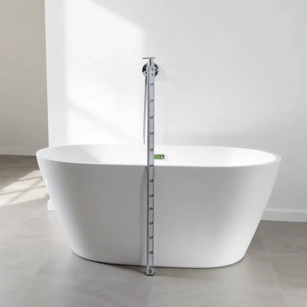 Wysokość baterii wannowej od posadzki