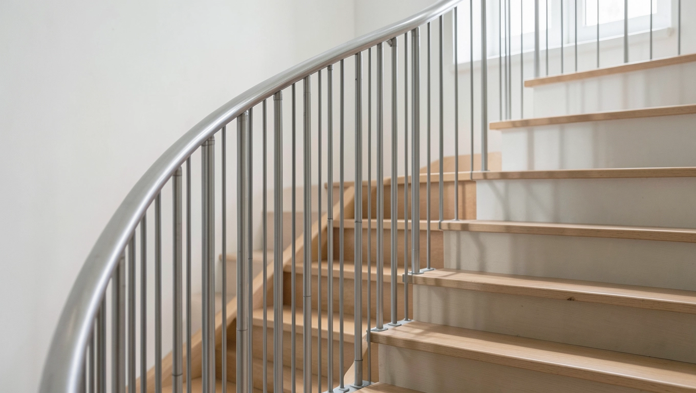 wysokość poręczy na schodach krętych