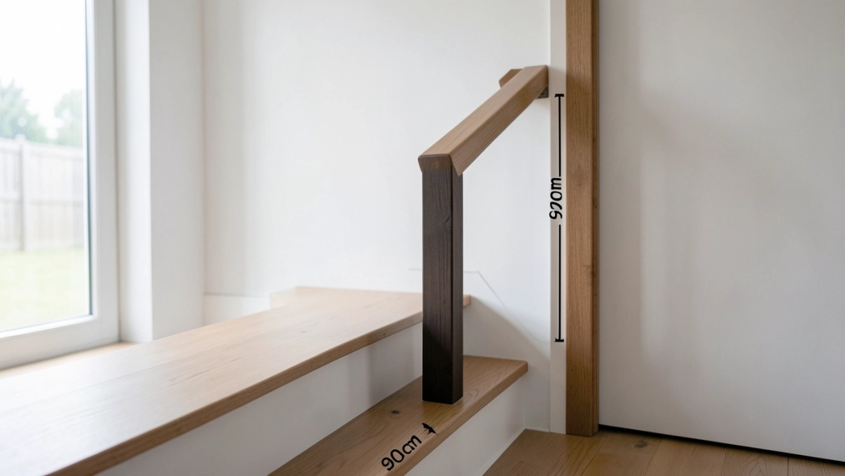 wysokość poręczy schodów