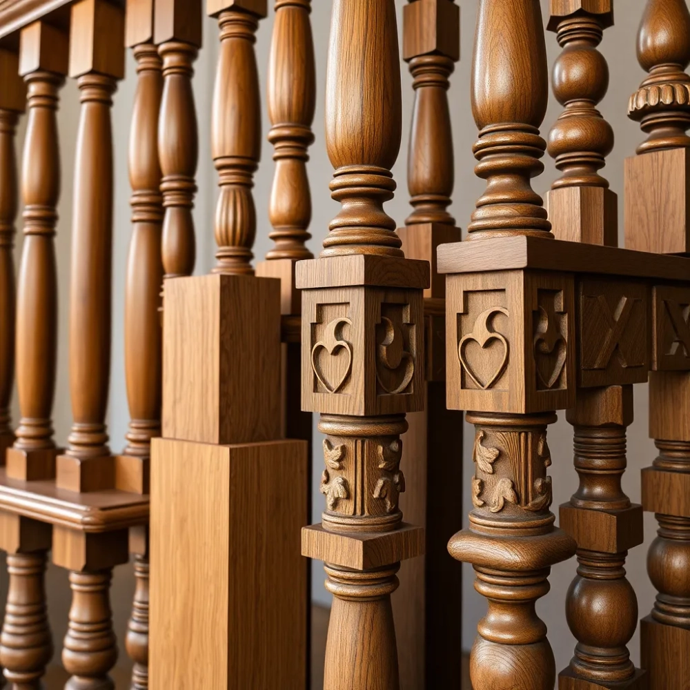 Wzory balustrad drewnianych