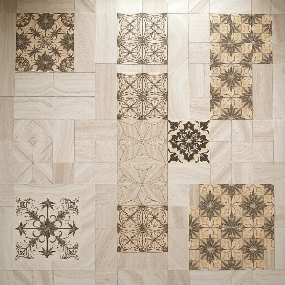 Wzory układania płytek podłogowych 120x60