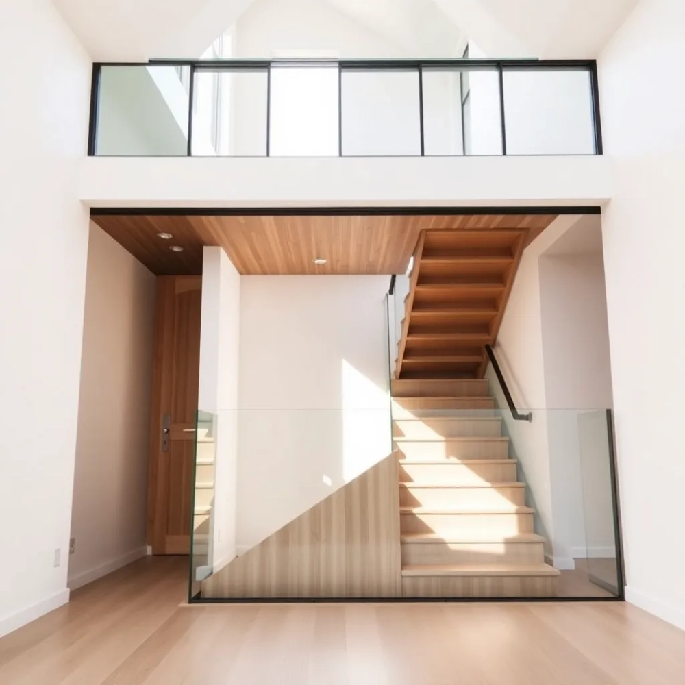 Zabudowa klatki schodowej w domu jednorodzinnym