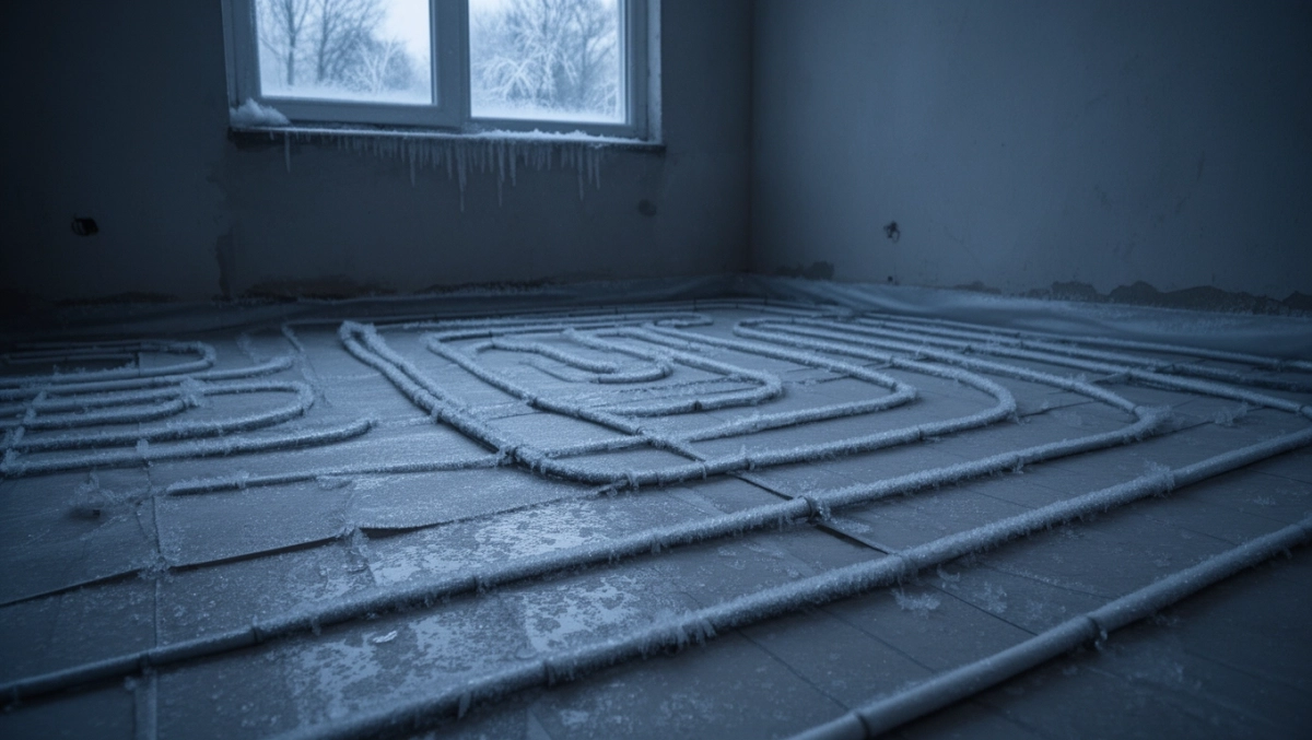 Zamarznięta podłogówka