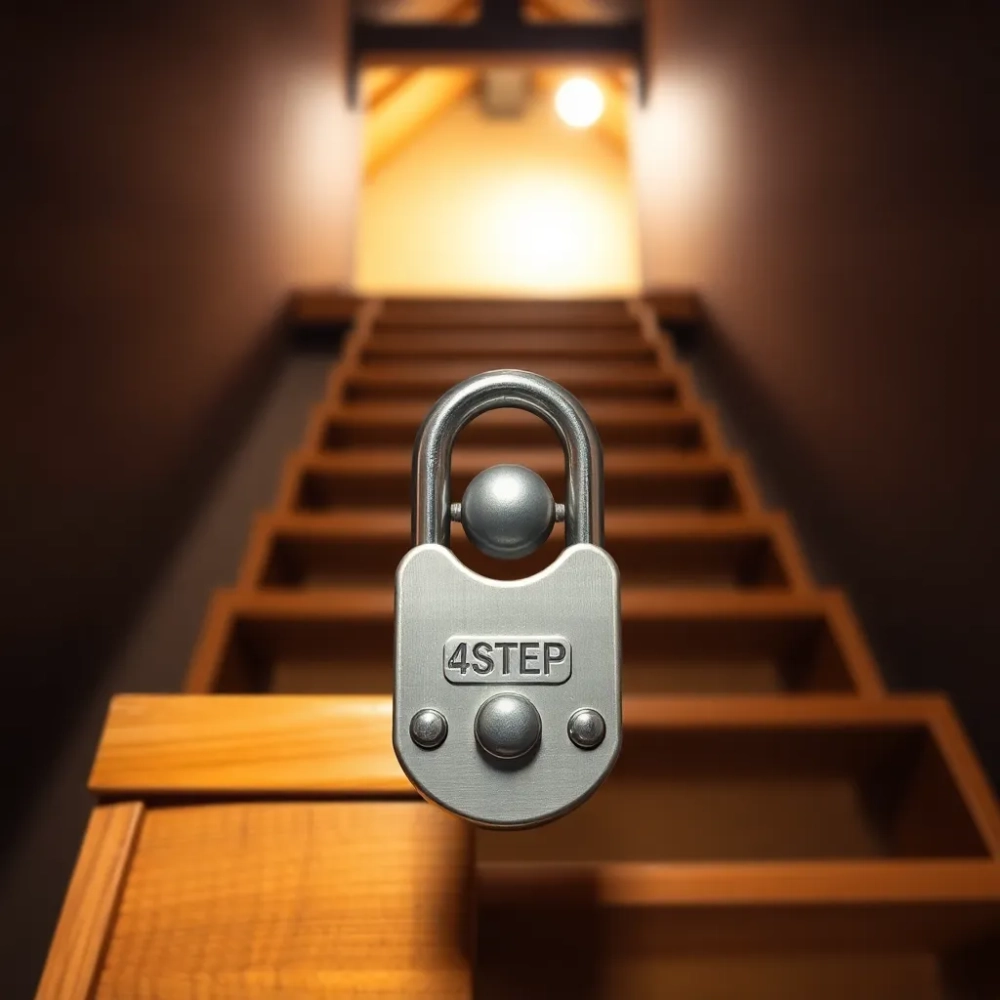 Zamek do schodów strychowych 4STEP