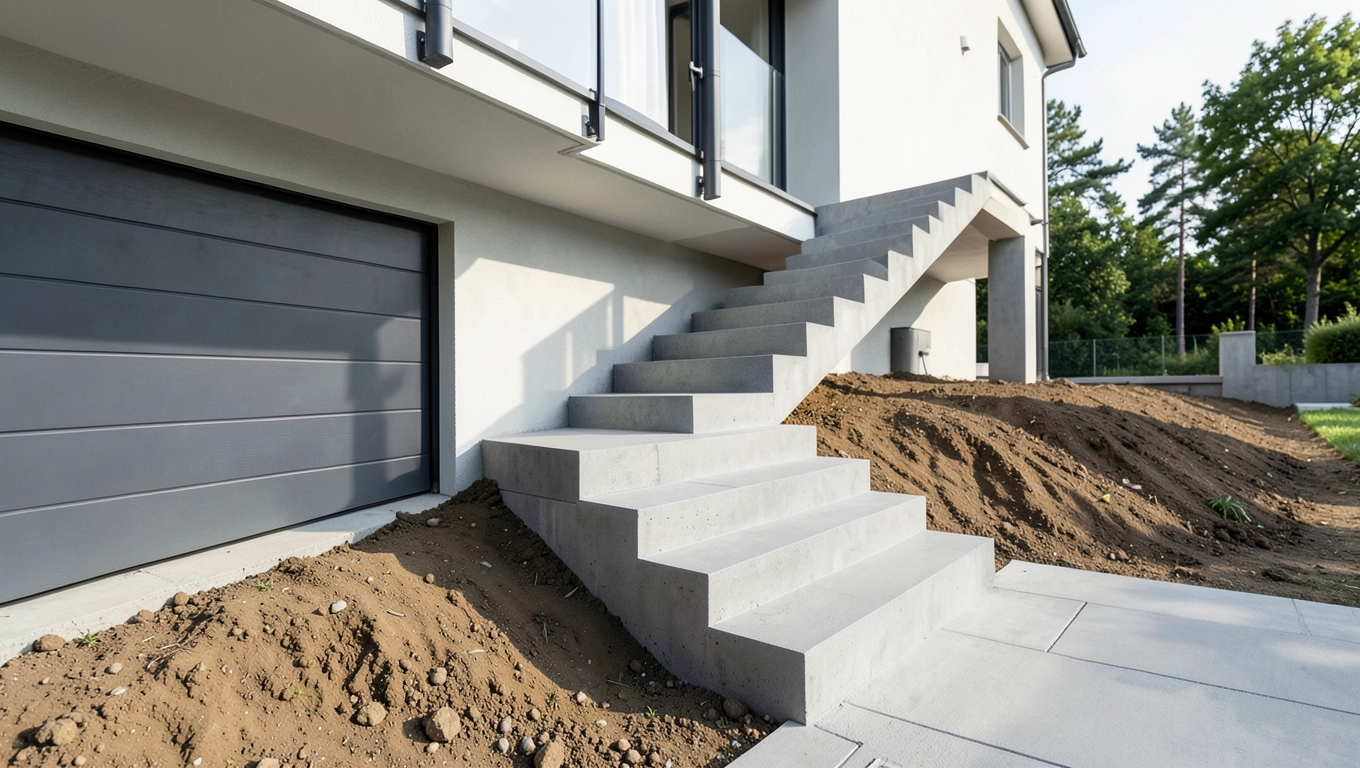 Zastosowanie prefabrykowanych schodów betonowych