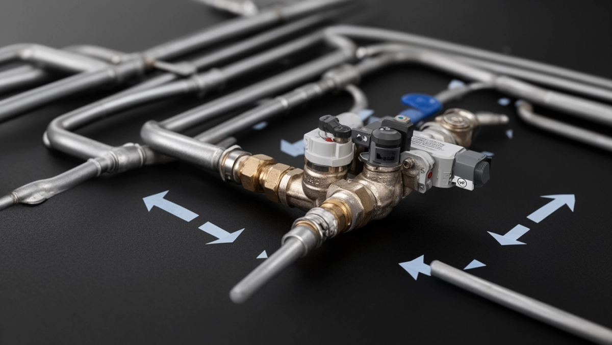 Zawór mieszający do podłogówki schemat